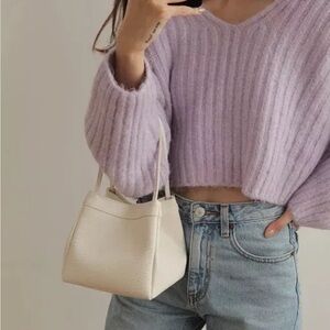 Zara Lilac crop Sweater